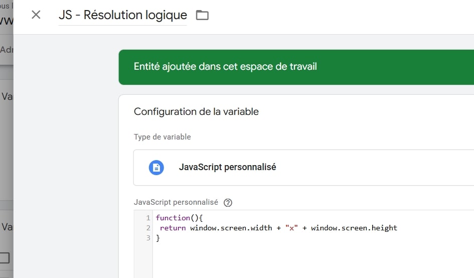 Croisement résolution device GA